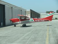 N187HA @ CNO - Parked at a hanger - by Helicopterfriend