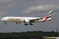 A6-EBW @ EDDL - Emirates, Boeing 777-36N(ER), CN: 32793/0598 - by Air-Micha