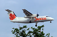 C-FPON @ CYUL - DHC-8-102 [171] (Air Canada Jazz) Montreal-Dorval~C 23/06/2005. On approach. - by Ray Barber