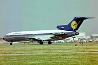 D-ABKJ @ EGLL - Boeing 727-230 [20918] (Lufthansa) Heathrow~G 01/07/1977. Taken from a slide in 1977 - by Ray Barber