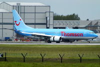 G-TAWB @ EGCC - Thomson - by Chris Hall