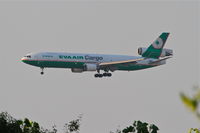 B-16111 @ KORD - EVA Airways Mcdonnell Douglas MD-11F, EVA652 arriving from Anchorage International /PANC, RWY 27L approach KORD. - by Mark Kalfas