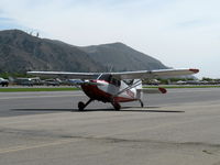 N8300K @ SZP - Stinson 108-1 VOYAGER, Franklin 6A150-B3 150 Hp, taxi to 22 after landing - by Doug Robertson