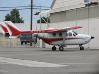 N337CG @ CNO - Parked at a hanger - by Helicopterfriend