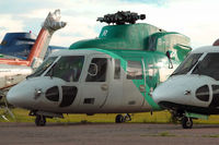 B-HJR @ CYYC - ex Hong Kong Helicopter with Eagle Helicopters at Calgary - by Terry Fletcher