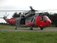 XZ920 - Wessex HU.5SAR of 771 Squadron on the heli-pad of the Cumberland Infirmary at Carlisle in the Summer of 2005. - by Peter Nicholson