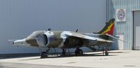 ZD668 @ CNO - RAF Harrier GR.3 being worked on at Yank's Air Museum - by Helicopterfriend