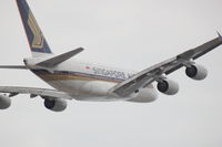 9V-SKC @ YSSY - Close up of Singapore A380 in flight in Sydney - by chaben