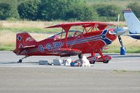 G-SJBI @ EGFH - Visiting Pitts S-2C. - by Roger Winser
