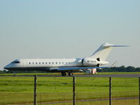 M-YAAA @ EGSS - Private Bombardier BD700 at London Stansted - by FinlayCox143