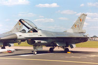 FA-88 @ MHZ - F-16A Falcon of 31 Squadron Belgian Air Force on the flight-line at the 1990 RAF Mildenhall Air Fete. - by Peter Nicholson