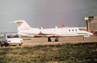 I-LEAR @ LHR - Learjet 25B as seen at Heathrow in February 1977. - by Peter Nicholson