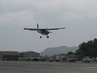 N5072K @ SZP - 1967 Helio H-295 SUPER COURIER STOL conversion to HT-295 tri-gear, Lycoming GO-480-G1D6 295 Hp, on final for 22 - by Doug Robertson