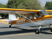 N8595V @ SZP - 1974 Bellanca 7ECA CITABRIA, Lycoming O-235 115 Hp, taxi to hangar - by Doug Robertson