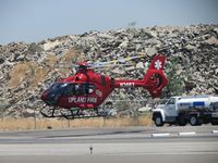 N36RX @ CCB - Upland Fire 1 checking for inbound traffic - by Helicopterfriend