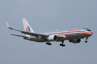 N386AA @ DFW - American Airlines landing at DFW Airport - by Zane Adams