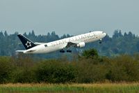 C-FMWY @ YVR - with Star Alliance 15th anniversary sticker. - by metricbolt