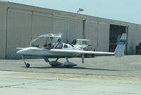 N108SM @ CNO - After having some reapir work completed, taxiing towards the runway - by Helicopterfriend