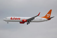 PK-LJZ @ KBFI - 70th 737 NG for Lion Air seen on approach to KBFI after a pre-delivery test flight. - by Joe G. Walker