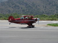N49BR @ SZP - 1980 Aerotek PITTS S-2A, Lycoming AEIO-540 260 Hp, landing roll Rwy 22 - by Doug Robertson