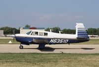 N6351Q @ KOSH - Mooney M20F - by Mark Pasqualino