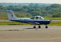 G-LFSA @ EGFH - Visiting Piper Tomahawk operated by Liverpool Flying School as Liverbird 1. - by Roger Winser