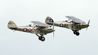 G-AENP @ EGTH - 45. Hawker Hind and Nimrod display at Shuttleworth Sunset Air Display, August 2012