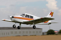 G-BGAX @ EGBR - Piper PA-28-140 Cherokee at The Real Aeroplane Club's Summer Madness Fly-In, Breighton Airfield, August 2012. - by Malcolm Clarke