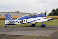 G-NPKJ @ EGBR - Vans RV-6 at The Real Aeroplane Club's Summer Madness Fly-In, Breighton Airfield, August 2012. - by Malcolm Clarke