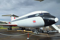 G-AVFB @ EGSU - Preserved by the Duxford Aviation Society in the original BEA red square livery - by Chris Hall