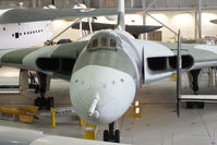 XJ824 @ EGSU - Served with 27 Sqn, 9 Sqn, 230 OCU, 44 (Rhodesia) Sqn and 101 Sqn. Flown to RAF Duxford in March 1982 and displayed inside the AirSpace hangar - by Chris Hall