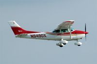 N9490X @ KLAL - Cessna 182R Skylane [182-68538] Lakeland-Linder~N 15/04/2010. About to land. - by Ray Barber