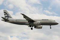 SX-DVR @ EGLL - Aegean Airlines - by Chris Hall