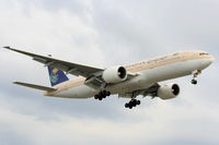 HZ-AKI @ EGLL - Saudi Arabian Airlines - by Chris Hall