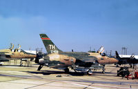60-0458 @ NFW - F-105D Thunderchief of the 457th Tactical Fighter Squadron/301st Tactical Fighter Wing on the flight-line at Carswell AFB in October 1978. - by Peter Nicholson