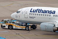 D-ABXS @ EDDL - Lufthansa's Sindelfingen while being pushed. This old lady needs a wash.... - by Thomas M. Spitzner