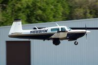 N888HW @ KLAL - Mooney M.20K Model 231 [25-0590] Lakeland-Linder~N 15/04/2010. About to land. - by Ray Barber