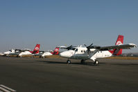 5R-MGC @ FMMI - 3 DHC6 Aircrafts on Ivato International airport fields - by Air Madagascar