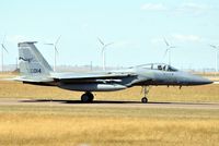 84-0014 @ GTF - 120th FW (Montana ANG) F-15C 014 taxiing on a windy day at GTF. - by Jim Hellinger