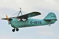 G-AEVS @ EGBK - 1937 Aeronca 100, c/n: AB114 displaying at 2012 Sywell Airshow - by Terry Fletcher