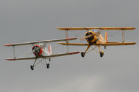 G-BVXJ @ EGBR - with G-AXMT at The Real Aeroplane Club's Summer Madness Fly-In, Breighton - by Chris Hall