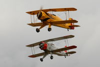 G-AXMT @ EGBR - with G-BVXJ at The Real Aeroplane Club's Summer Madness Fly-In, Breighton - by Chris Hall