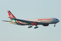 5Y-KQU @ EGLL - Kenya Airways - by Chris Hall