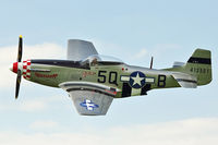 G-MRLL @ EGBK - G-MRLL (413521/5Q-B Marinell), 1943 North American P-51D Mustang, c/n: 109-27154 at 2012 Sywell Airshow - by Terry Fletcher