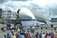 N941NA @ BFI - Nasa Guppy , Airbus 377SGT-F, c/n: 4 unloading its cargo at BFI