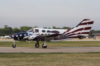 N414SD @ KOSH - Cessna 414