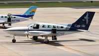 N2714B @ TJSJ - A Cape Air Cessna 402C awaits passengers at SJU to take them to their next sunny destination. - by Daniel L. Berek