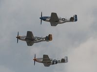 N2151D @ YIP - 3 ship formation - by Florida Metal