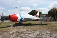 52-6379 - F-84F Thunderstreak in Thunderbirds colors in Wauchula FL - by Florida Metal