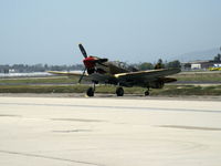 N85104 @ CMA - Curtiss Wright/Maloney P40N KITTIHAWK IV, Allison V-1710-81 1,300 Hp, on airshow flight line - by Doug Robertson